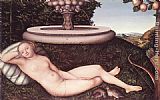 Lucas Cranach The Elder Wall Art - The Nymph of the Fountain